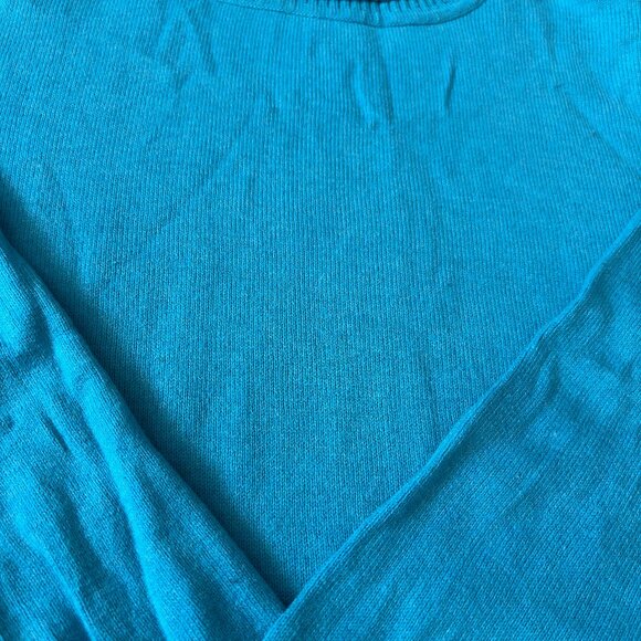 L.L.Bean Cotton / Cashmere turtleneck sweater, size M - READ description - Picture 4 of 9